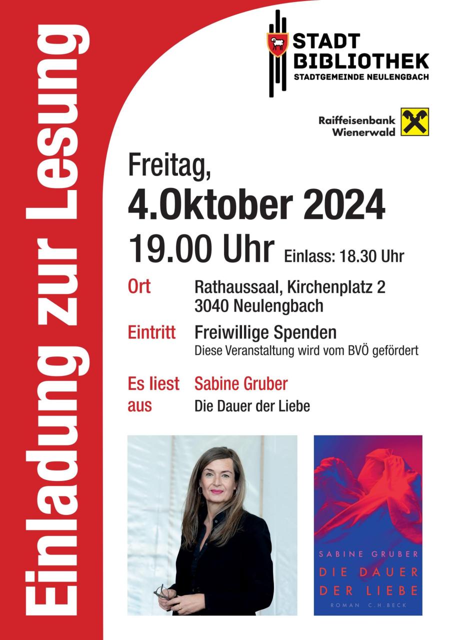 Plakat Sabine Gruber 2024